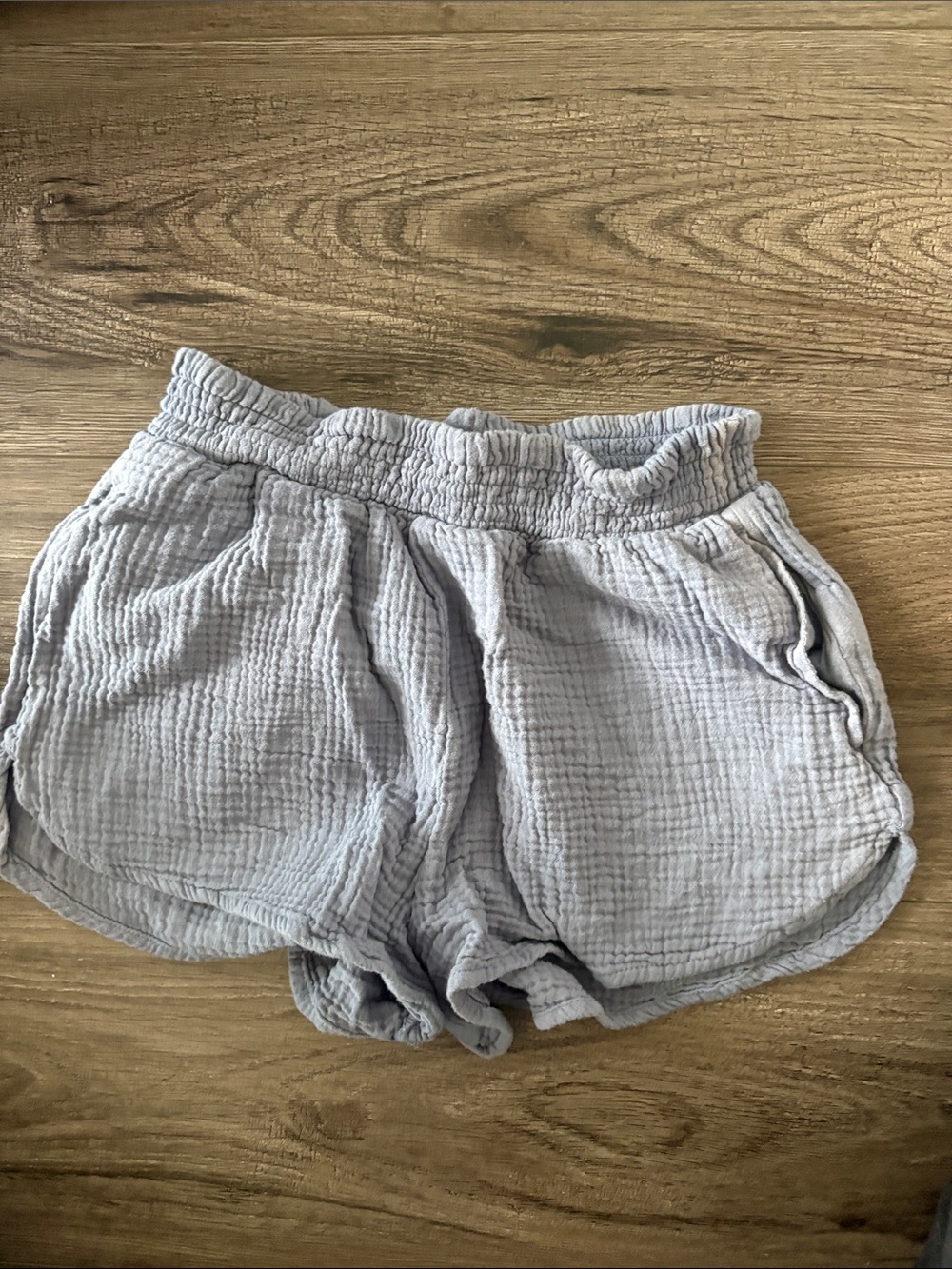 Light Gray Women's Gauze Lounge Shorts